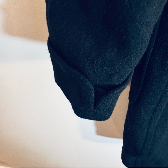 RALPH LAUREN Sz 6 Pea Coat Made in Canada Peak Lapels Double Breasted Lined - Picture 8 of 11